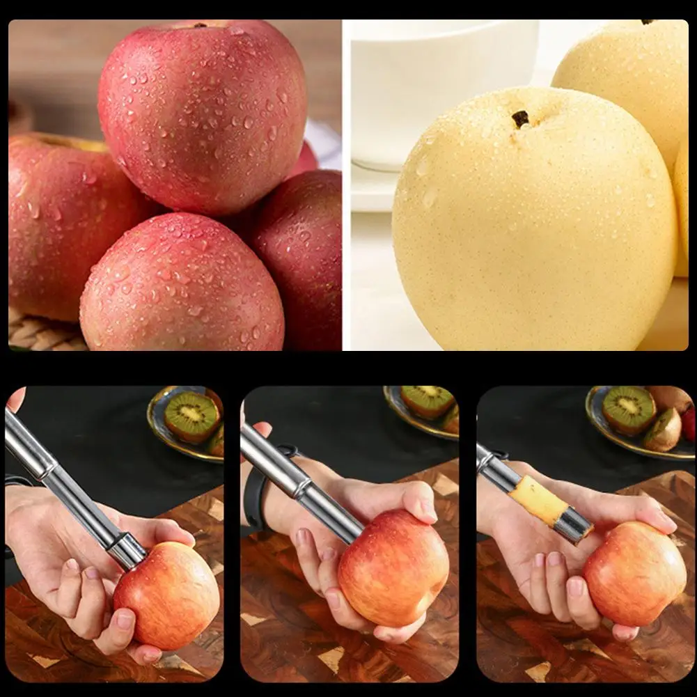 Stainless Steel Jujube Core Seeds Remover Separator Pitter Kitchen Gadget Apple Corer Remover pepper Remove Pit Accessories