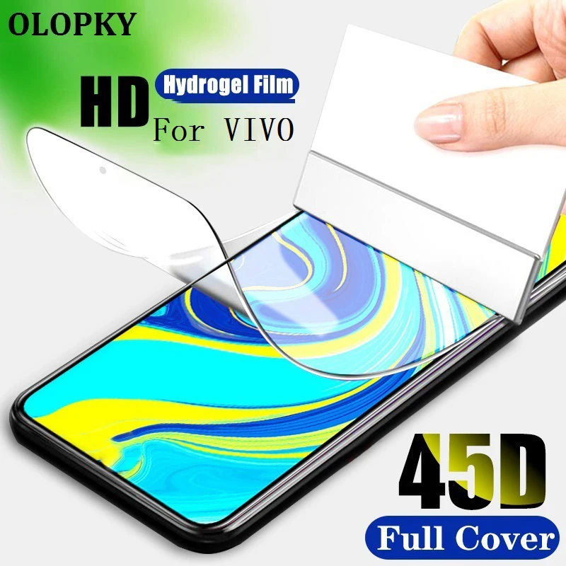 غشاء هيدروجيل واقي شاشة لهاتف Vivo X7 X9 X9s X20 Plus V9 ، جودة عالية ، نحيف للغاية لـ Vivo X21 V7 Plus V9