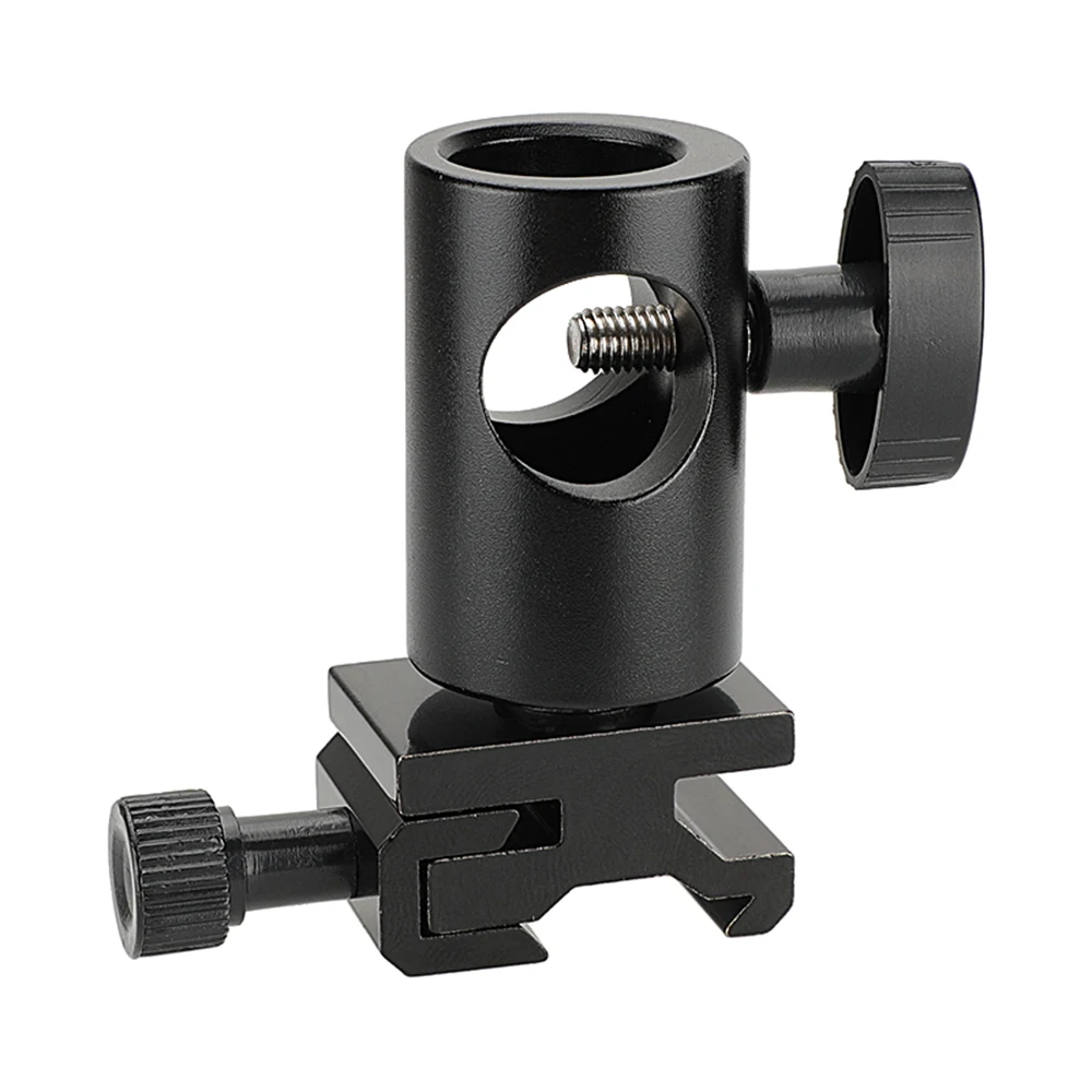 CAMVATE-Light Stand Cabeça com Metal Hot Shoe Mount, Monitor, Flash Light, Montagem de Luz de Vídeo, Novo, 1/4 "-20 Rosca Parafuso, 16mm