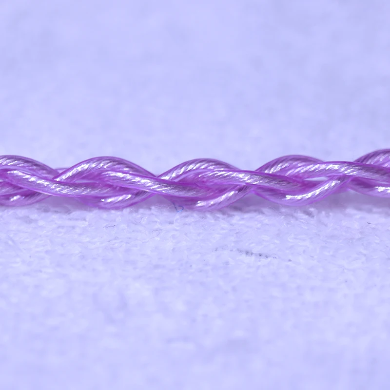 6meters Pink purple single crystal silver OD:1.5mm 105core 22awg