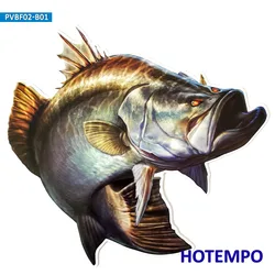 20cm 7.87inch Big Size Fish Largemouth Bass Golden Perch Waterproof Stickers for Go Fishing Laptop Guitar Motorcycle Car Sticker