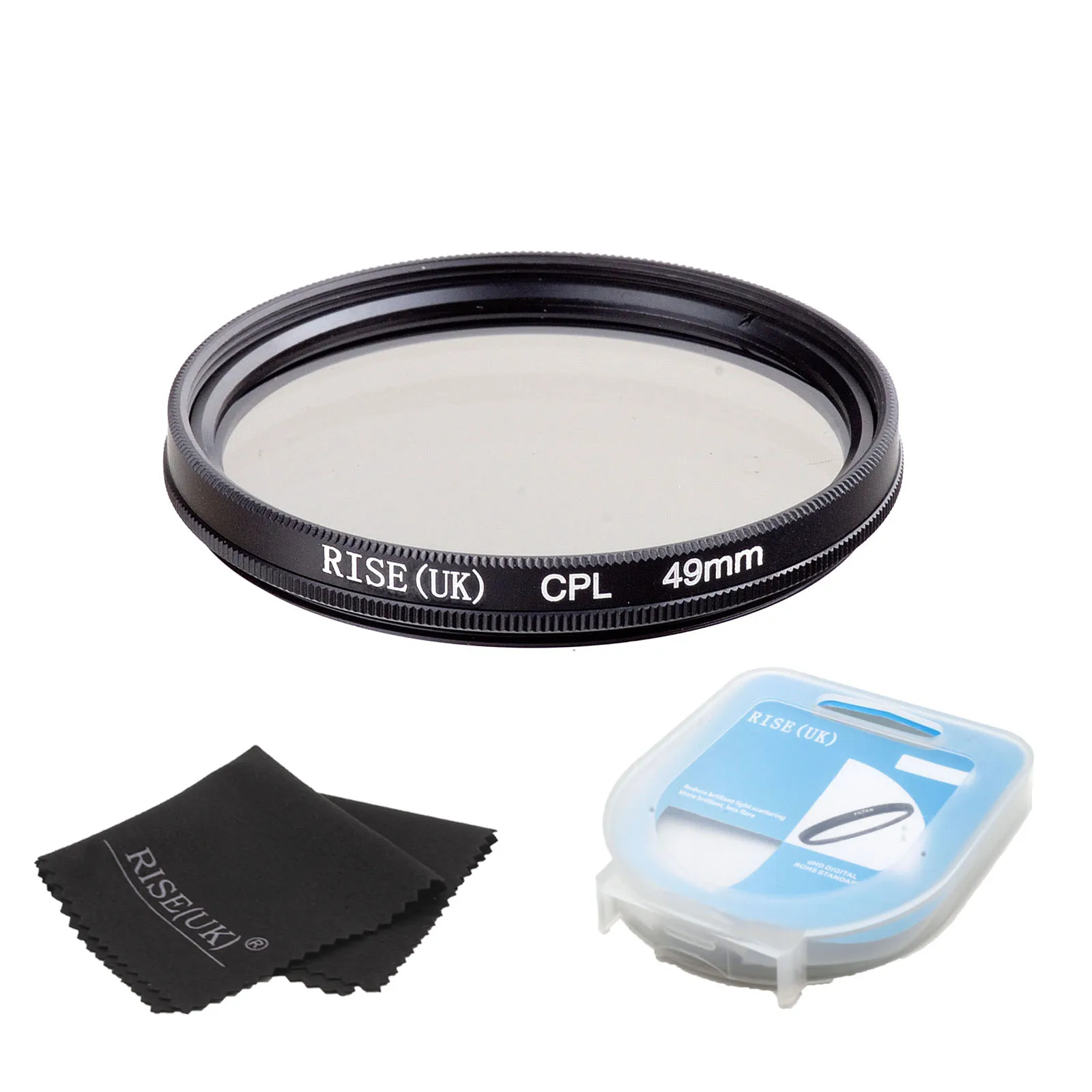 RISE(UK) 49mm Circular Polarizing CPL C-PL Filter Lens +case+gift  For Canon NIKON Sony Olympus Camera