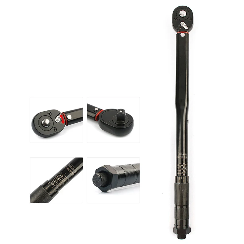 1/2 Torque Preset Torque Wrench Drive Tool 40-210 Nm Positive Negative Two-way Adjustment Spanner Auto Repair Hand Tools