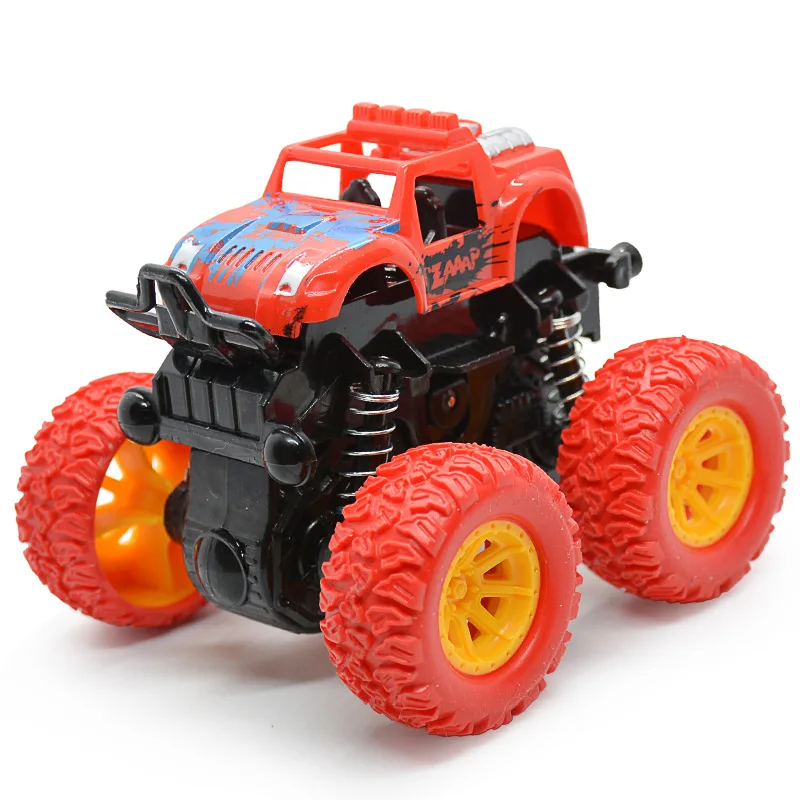 New Mini Children's inertial off-road Vehicle Boy Simulation  Off-road Rolling Truck  With  Stunt  Model  anti-fall Toy