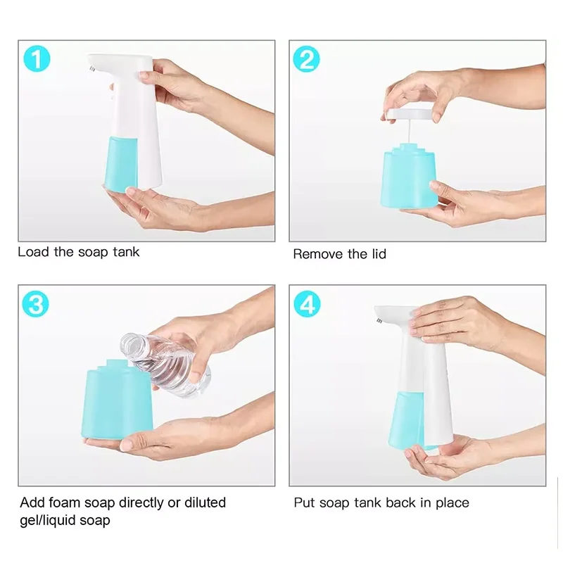 LAOPAO Touchless Automatic Liquid Soap Dispenser Induction Foaming Hand Washing Device For Kitchen Bathroom Hand Washer Smart