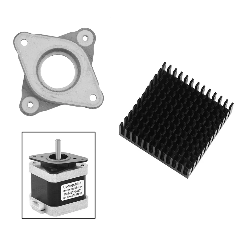 Amortiguador NEMA 17 Meal & Stepper para impresora Ender 3 CR10, amortiguador de vibración para Motor, genuino, importado, con disipador de calor