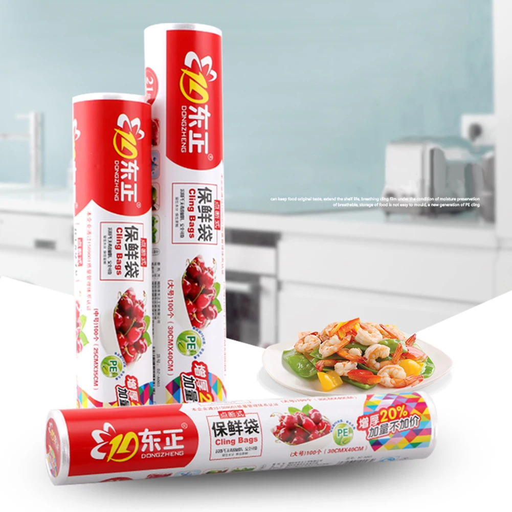 Home Resturant Kitchen Food Storage Preservation Bags Packaging Film Thickened Saran Wrap Vacuum Sealer Food Plastic Bags