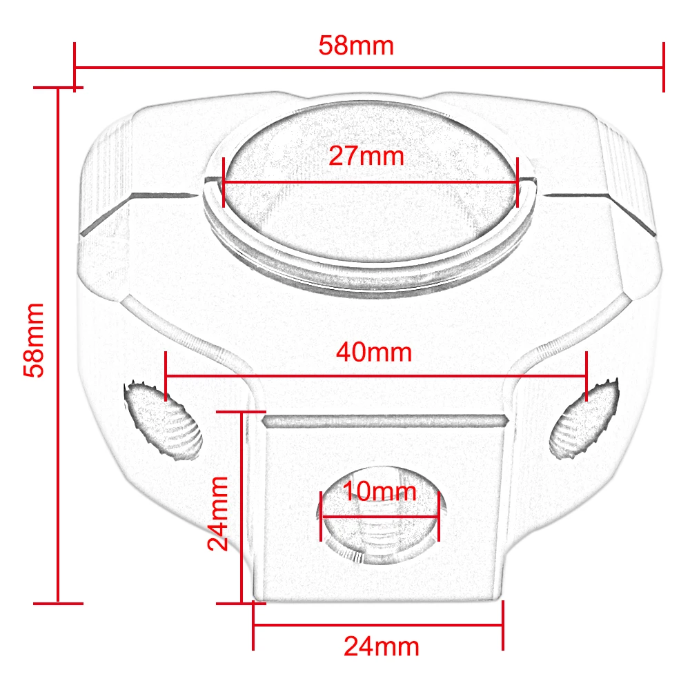 1 Pair Motorcycle Handlebar Mount Clamp Lifter Bar Riser For 28mm Motorcycle Handlebar Riser Clamp Aluminum Alloy Universal