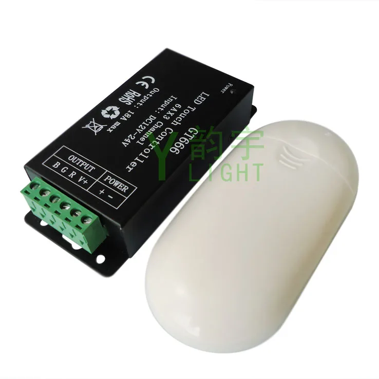 LED Touch Controller RGB Controller Full Color Lights with Colorful Light Strip Remote Control Dimmer 12V/24V