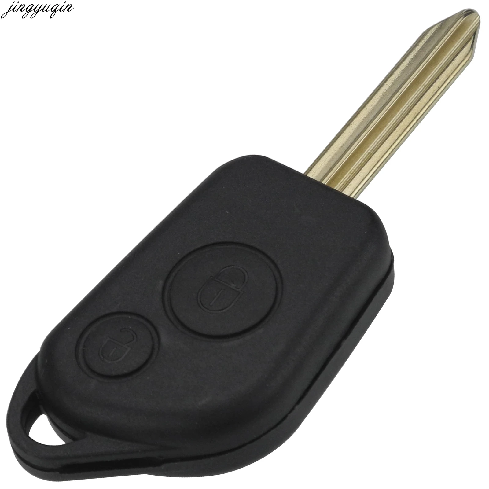 Jingyuqin Remote Car Key Case Shell For Citroen Elysee Saxo Xsara Picasso Berlingo C2 C3 Peugeot 106 206 306 205 405 2B Fob