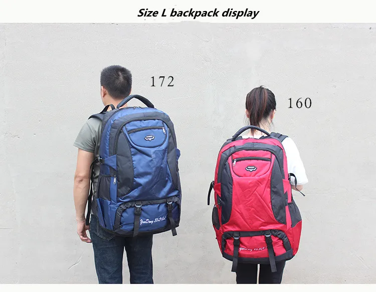 Outdoor 70L Large Capacity Wear Resistance Waterproof Backpack Men Women Trekking Camping Mountaineering Travel Luggage Bag