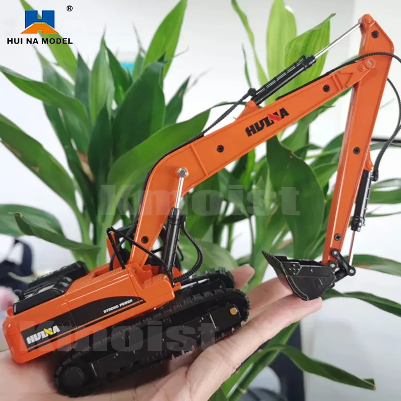 HUINA 1722 1/50 Long Alloy Arm Excavator Truck Car Metal Professional Engineering Construction Vehicle Model Toys for Boys Gifts