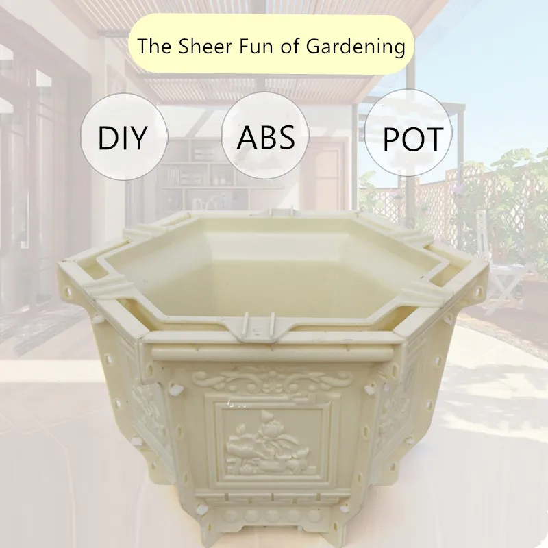 

Summer Breeze Bonsai Plastic Planter Mold, Outdoor Cement Flower Pot Mould, DIY Planters, Urn Molding, 45cm/ 17.72in Dia