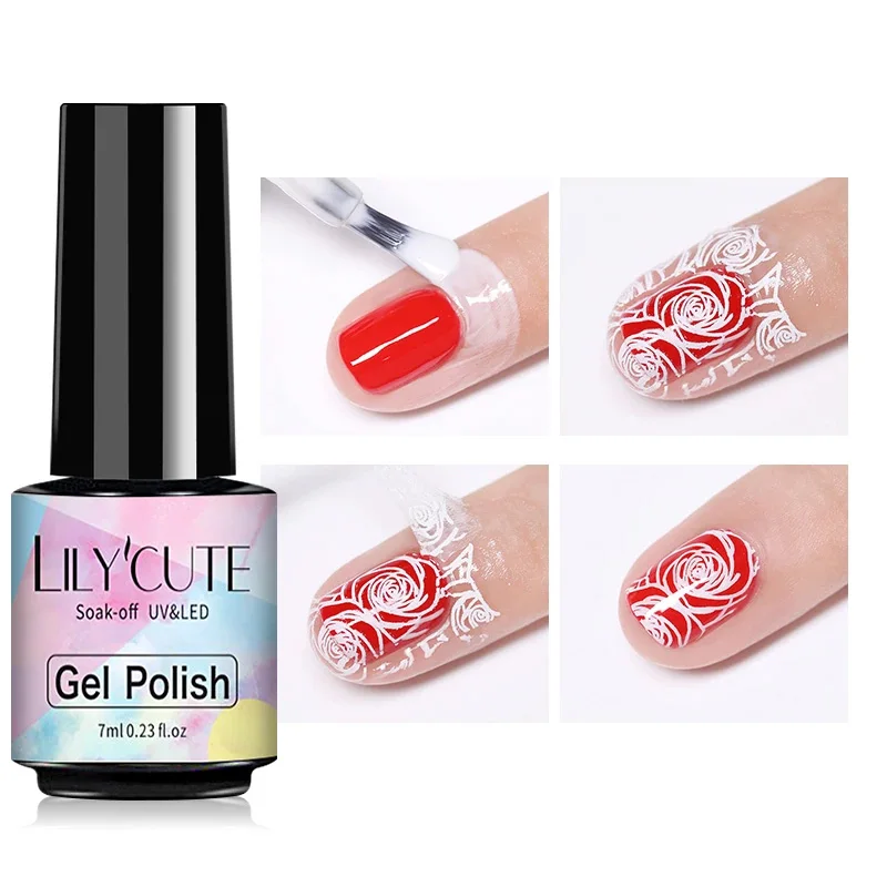 

LILYCUTE 7ml Anti-freezing Peel Off Nail Art Latex Odor-Free Cuticle Guard Cuticle Protector Gel Nail Polish Nail Art Latex