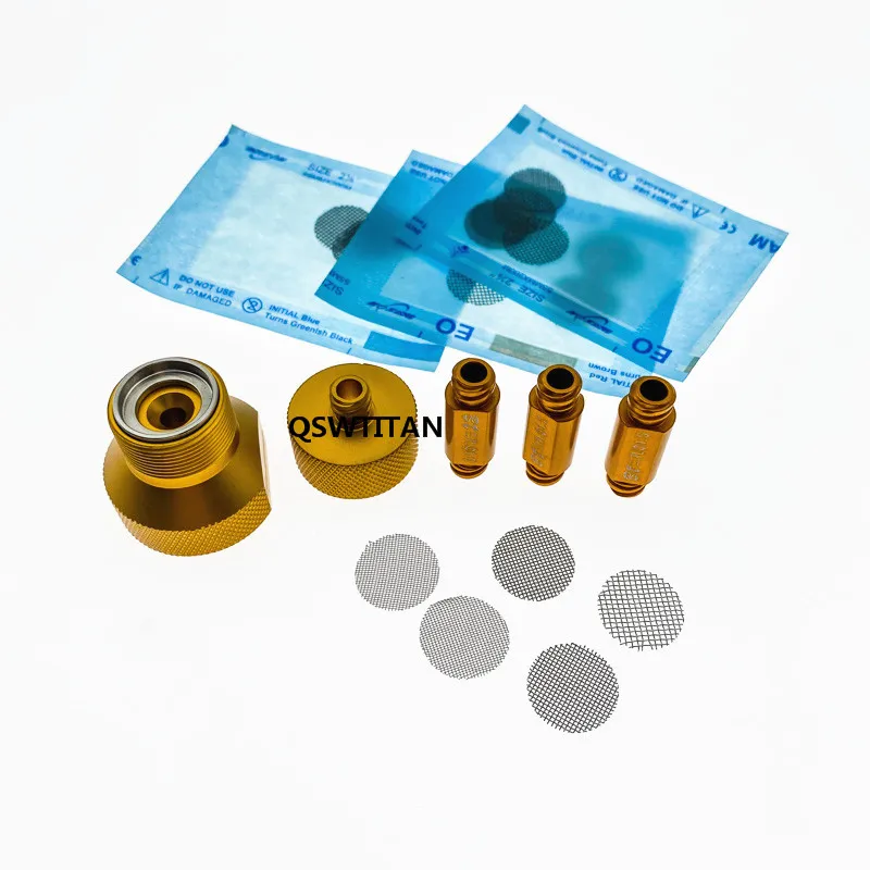 Nano Conversion Kit Nano fett filter set Kosmetische werkzeuge Nano fett transfer Patronen kit für Fettabsaugung Werkzeuge Gold Blau-mesh