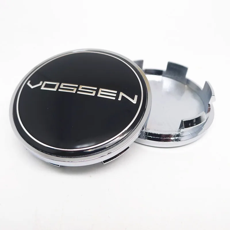 4pcs 65mm 59mm Vossen Car Wheel Center Hub Cap Cover Vossen Emblem Badge Sticker Auto Styling Accessories