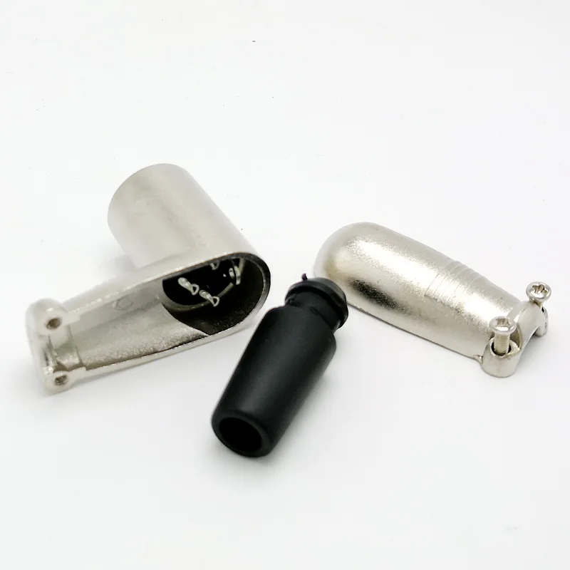 Right-angle 3Pole XLR Connector 3Pin 90 Degree Male XLR Connector Microphone Connector MIC Adapter