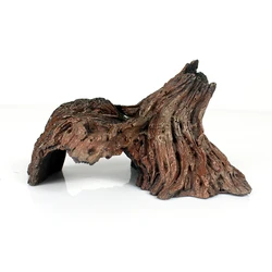 Ecological Resin Mountain Fish Play Tree House Aquarium Ornament Hollow Hole Log Tree Tunnel Cave Fish Tank Decoration