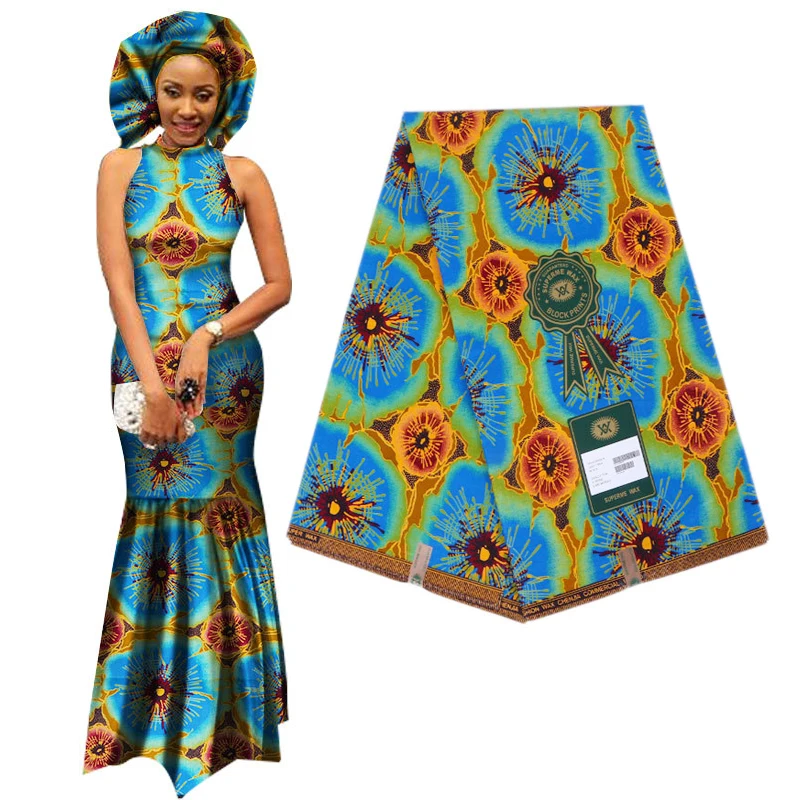 Elegant Africa Ankara Prints Batik Fabric Guaranteed Real Wax Patchwork For Women Party Dress Crafts 100% Cotton Best Quality