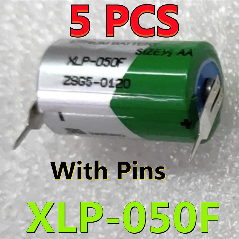 

5PCS Original NEW Korea XLP-050F Battery 1/2AA 3.6V Lithium Battery High Temperature With Pins