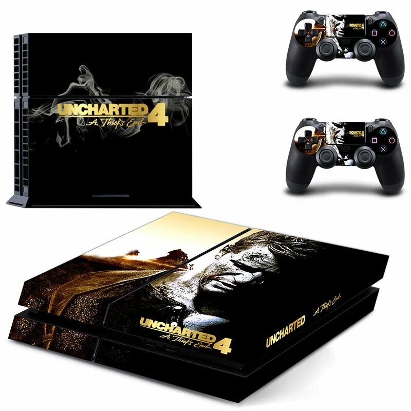 ملصقات Uncharted 4 PS4 بلاي ستيشن 4 سكين PS 4 ملصق لاصق لواصق بلاي ستيشن 4 PS4 وحدة التحكم ووحدة التحكم جلود الفينيل