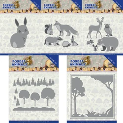 Piggy Craft metal cutting dies cut die mold Forest animals series Scrapbook paper craft knife mould blade punch stencils dies