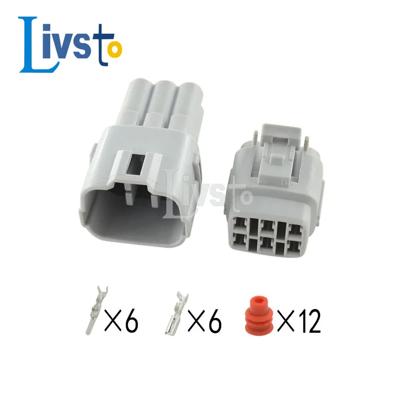 1/5/10/20/50 Sets 6 Pin Sumitomo MT090 Waterproof Auto Sensor Connector Plug for Suzuki Toyota Honda 6187-6561 6180-6771