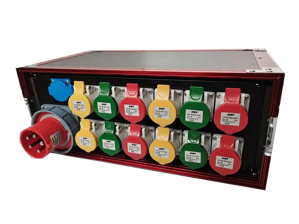 Fuge 12-way power box industrial plug-in power supply cabinet LED screen performance distribution box aviation plug
