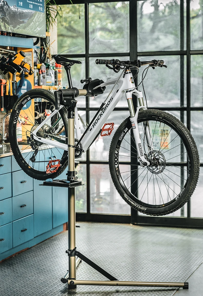ROCKBROS Fahrrad Reparatur Ständer MTB Road Fahrrad Wartung Rack Mit Werkzeug Fach Einstellbare Faltbare Lagerung Display Bike Arbeit Stehen – Detail 1