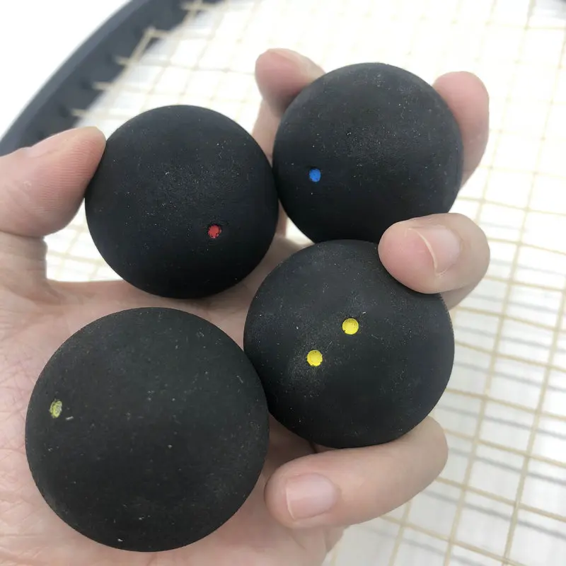 Powerti 5pc Squash Ball Yellow Dot Training Squash
