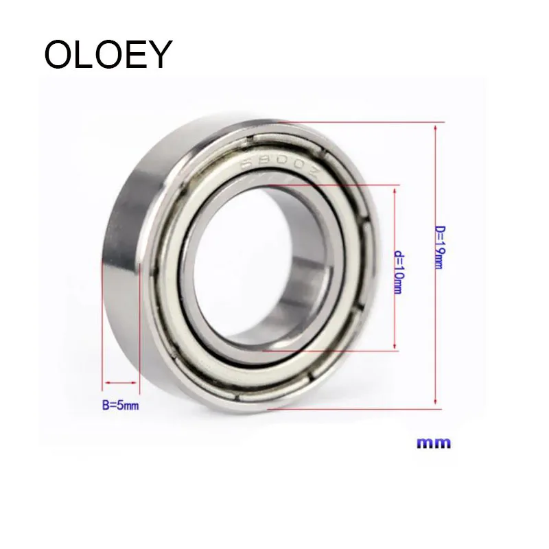 2/4pcs/lot 6800ZZ 10*19*5mm Iron Cover Sealed Deep Groove Ball Thin-walled  Bearing 6800-ZZ 10x19x5mm High-quality Bearing Steel