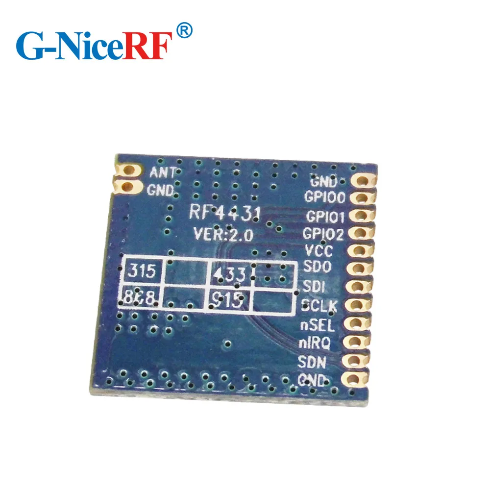 4pcs/lot 20mW Small Power Wireless Module and Si4431 FSK 915MHz Wireless Transceiver Module  RF4431