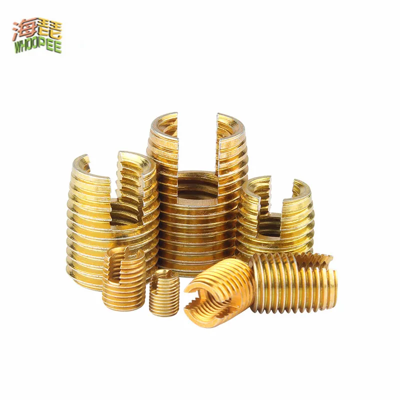 1/5/10pcs M2 a M20 inserti filettati in acciaio inossidabile zincato inserto di riparazione del filo metallico vite autofilettante filettata