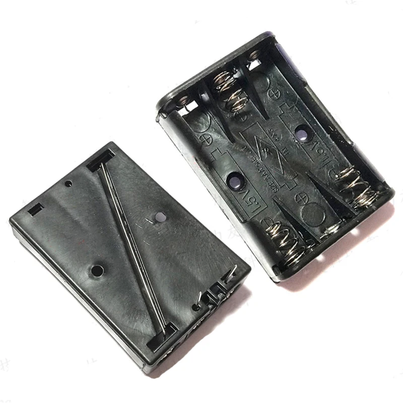 30pcs/lot MasterFire 3 Slots AAA Battery Holder Storage Box Plastic Case Shell For 3 X AAA Lithium Batteries Cover With Pins
