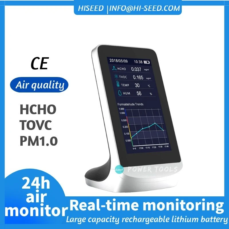 

HISEED Formaldehyde Detector Home PM2.5 Detector Haze Meter Professional Indoor New House Air Quality Self-Test Box