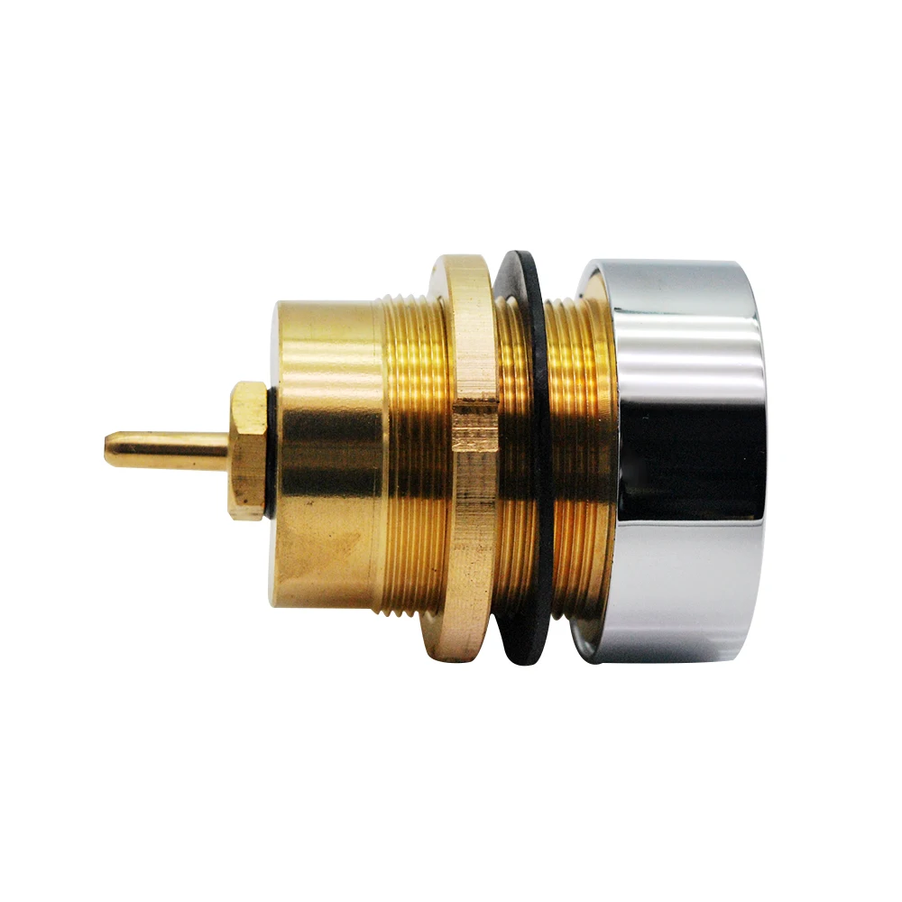 On Off Push Bathtub Air Start / Adjustment Switch Button Massage Bathtub Spa Chrome Solid Copper Pneumatic Air Control Switch