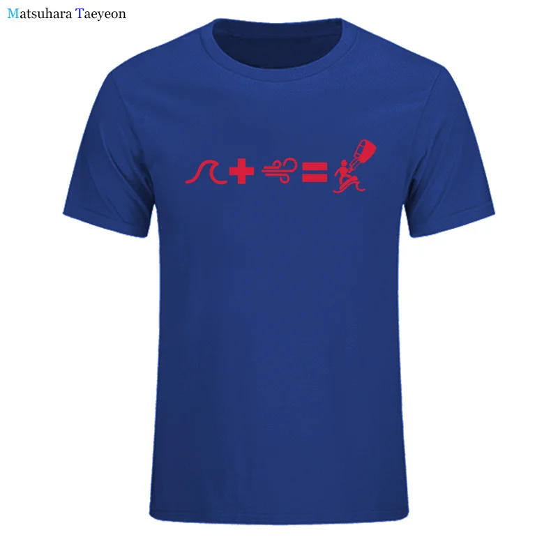 面白いカイトtシャツクリエイティブカイトtシャツトップスマンコットン半袖メンズサーフィンパラシュートギフトtシャツ