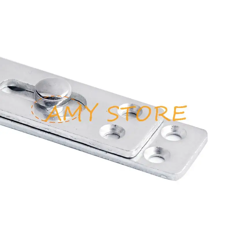 4Sets Furniture Bed Connector No Mortise Fittings Fasteners Rail Bracket Hinge Plating Concealed Recessed