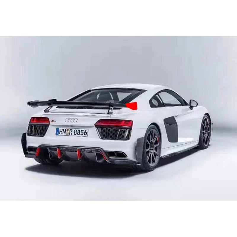 2007 2008 2009 2010 2011 2012 2013 2014 2015 Wing Lip Spoilers High Quality REAL Carbon Fiber Spoiler  For Audi R8 V8 V10 GT