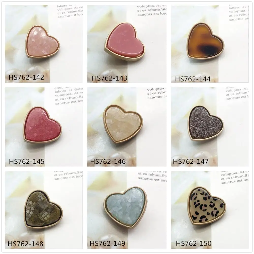 2Pcs／Lot 25mm Oil Metal Buttons  Love Coat Cashmere Sweater Decoration Materials Diy Clothes Accessories HS201010-10