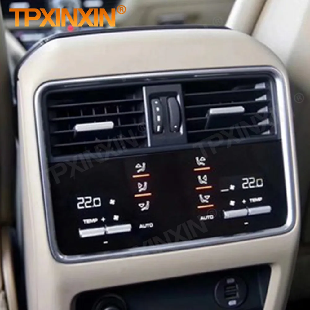 Android For Porsche Cayenne 2017 2018 2019 2020 Car Air Upgrade Conditioning Panel Board Touch Screen LCD Rear Climate Control
