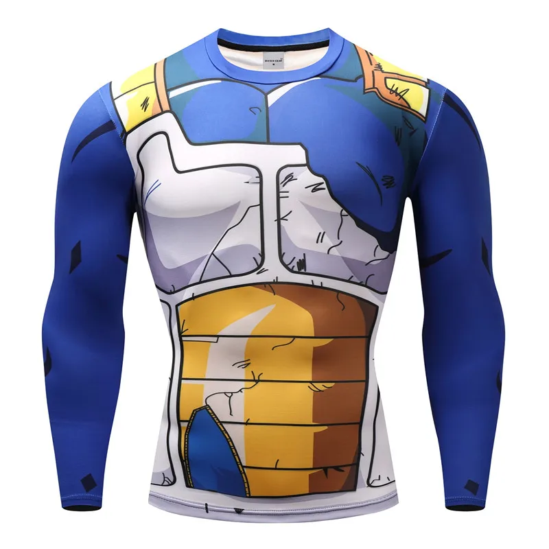 3D Printed T Shirts Cosplay Men Anime GOKU Shirts Fitness Compression T-Shirts Bodybuilding Tops Tees Vegeta Cosplay Costume Top