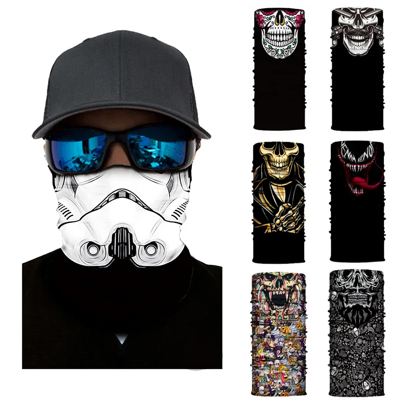 Outdoor Neck Warmer Gaiter Face Shield Seamless Bandana Cycling Hiking Tube Scarf Men Women Balaclava Headband Mask mascarilla