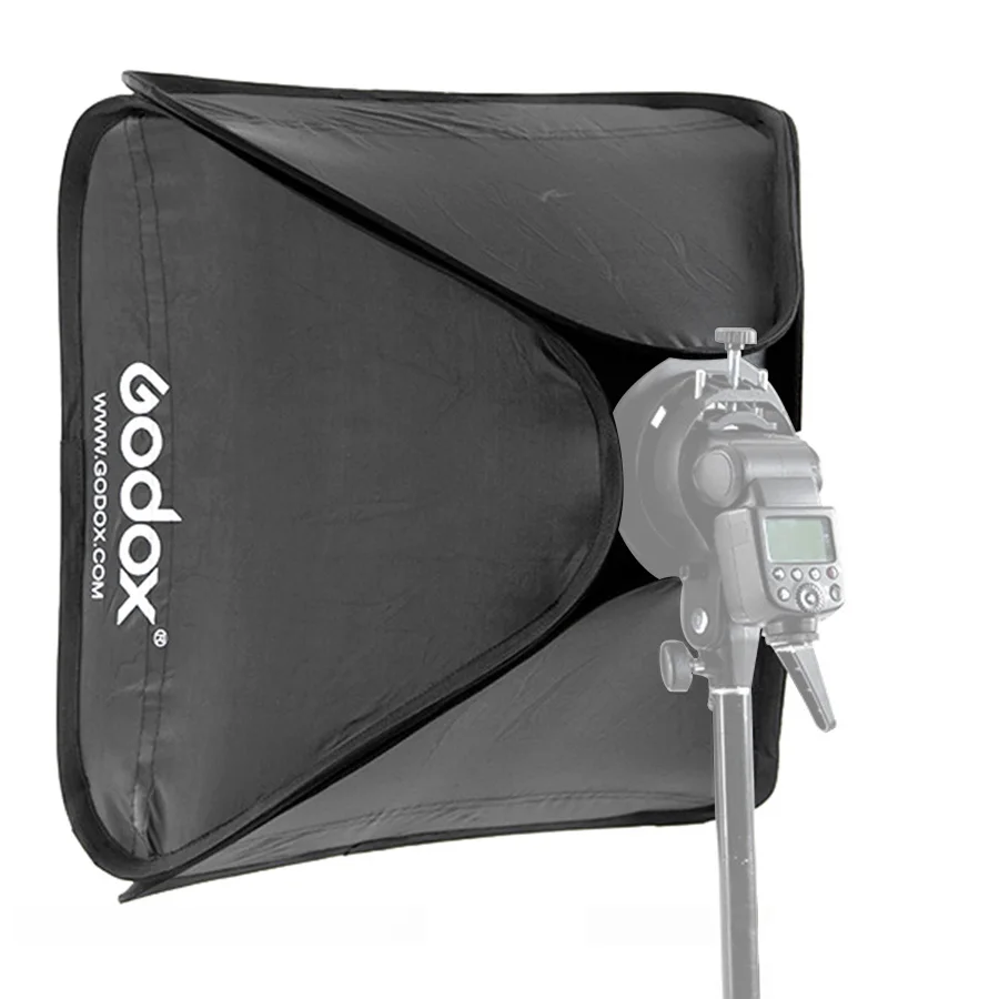 Godox 40x40 سنتيمتر 50x50 سنتيمتر 60x60 سنتيمتر 80x80 سنتيمتر طوي سوفت بوكس Speedlite فلاش سوفت بوكس ل S-نوع قوس صالح بونز Elinchrom جبل