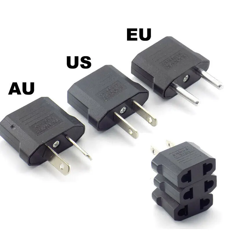 

US To EU UK AU Euro Europe Plug Converter 2 Round AC Travel Power Adapter American US To EU Electrical Socket universal Adapter