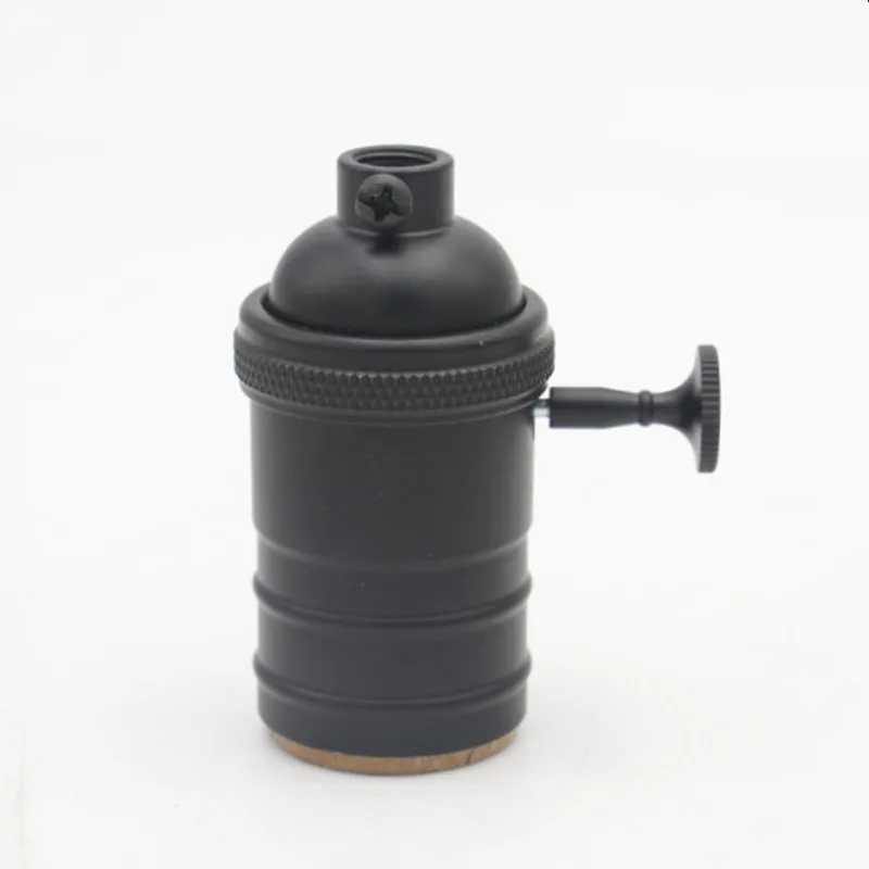 Vintage Bulb Lamp Socket Brass Metal Light Socket With Switch Konb