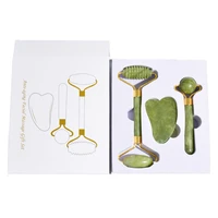 Set de Rodillo de Jade y Bolas de Masaje con Caja