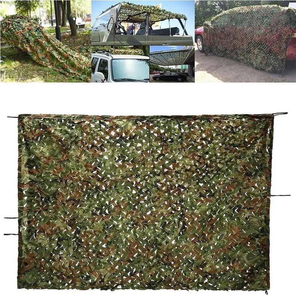 Woodland Camo Netting Camouflage Net Privacy Protection Camouflage Mesh for Camping Forest Landscape