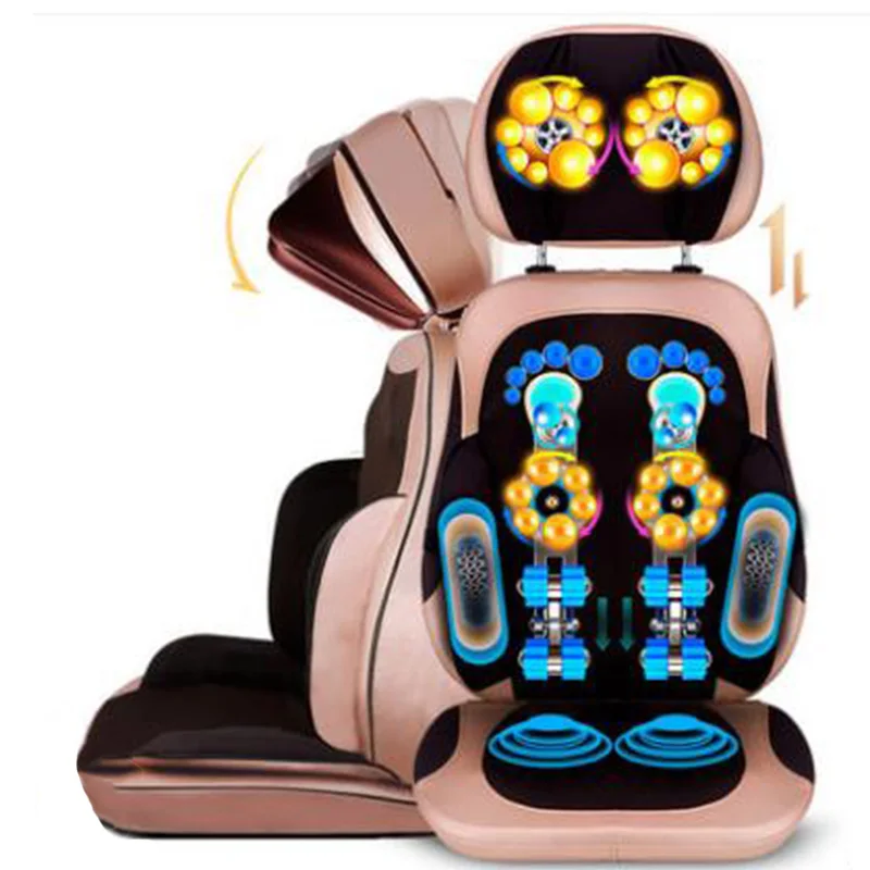 Whole body multi-purpose household electric massage chair kneading cervical vertebra waist massage cushion body massager J2217