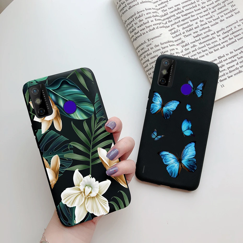 Cute Painted Phone Case For Tecno Spark 6 Go Case Back Cover Silicone Soft TPU Coque For Tecno Spark Go 2020 Spark 6Go KE5 Cases